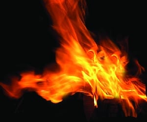 House burnt in fire